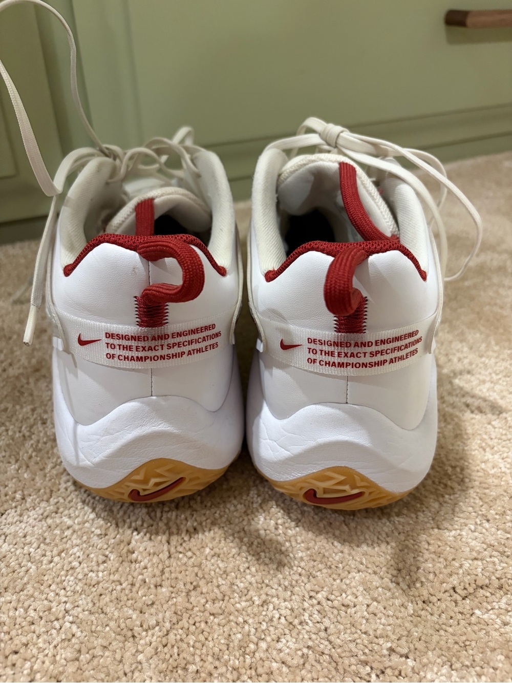 Nike Zoom Hyperace 3-White/Crimson - Picture 5 of 8